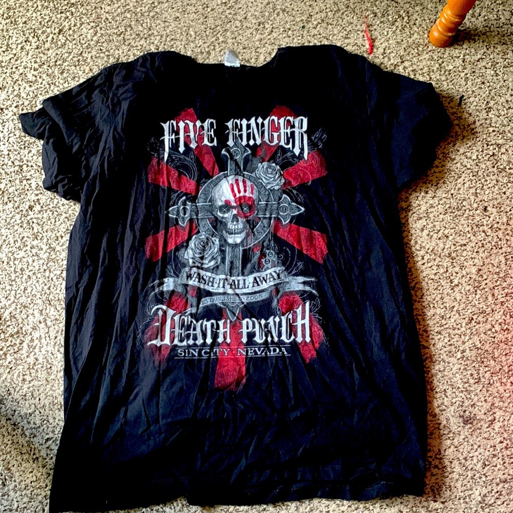 Black five finger Death Punch T-shirt